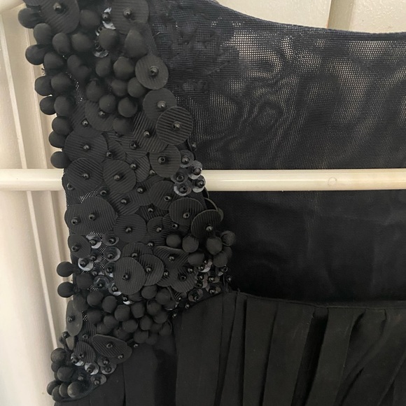 Robert Rodriguez black sleeveless pleated dress with beaded detail - Picture 4 of 4